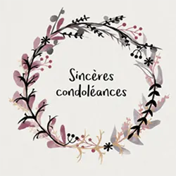 Condoléances