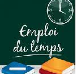 Emplois de temps semestre 1 tous les niveaux, département Génie Biomédical
