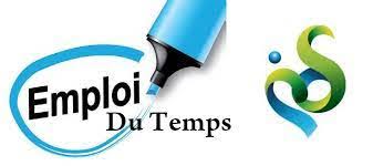 Emploi du temps semestre pair