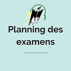 Plannings des examens des semestres impairs  et Examens de remplacements pour l’année universitaire 2024/2025