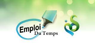 Emplois du temps actualisés