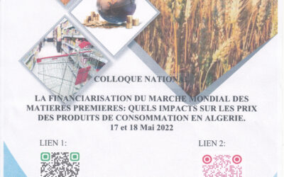Colloque Nationale : Le 17 et 18 Mai 2022