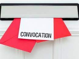 CONVOCATION.