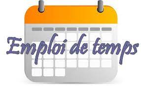 Emplois de temps actualisés pour L1 et L2 sciences commerciales.