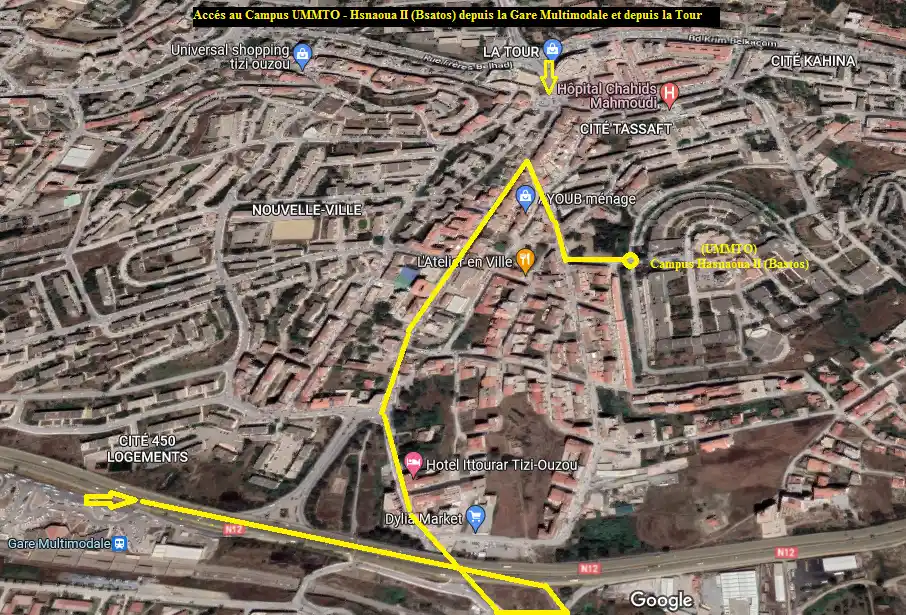 Plan d'accès au campus Plan d'accès au campus