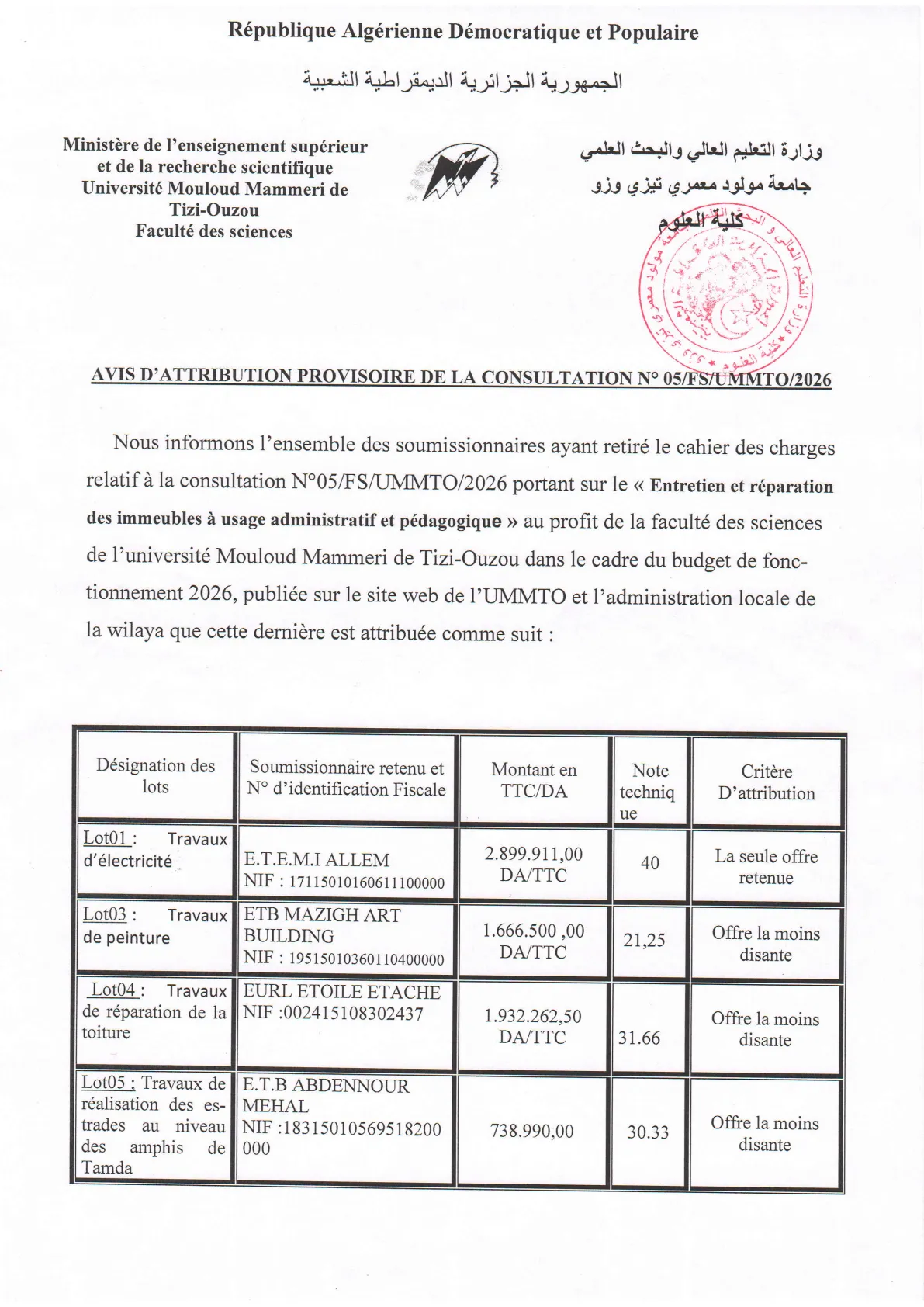 Attribution P-cons05FS26