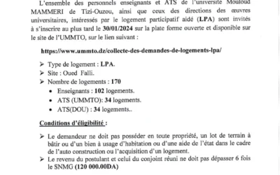 Avis: Logements LPA