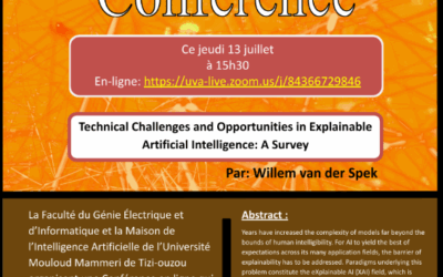 Conférence :technical  challenges and opportunities in explainable artificial intelligences: a survey