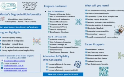 Ouverture d’un master en Bio-informatique à recrutement national