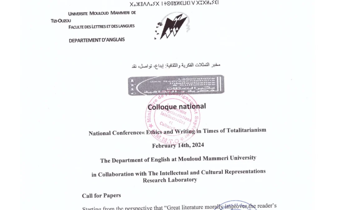 Ethics and writing in times of Totalitarianism