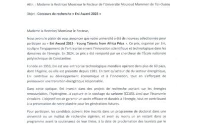 Concours Eni Award 2025