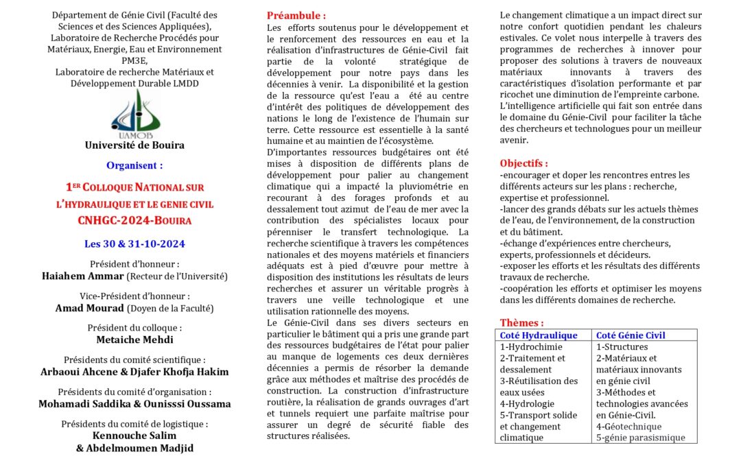 Appel à Communications CNHGC-2024-Bouira
