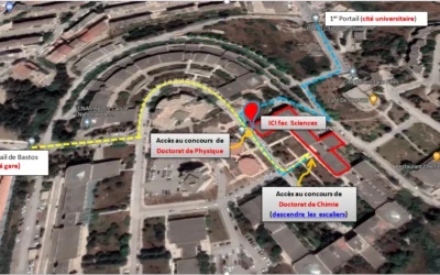 Avis aux candidats aux concours de Doctorat de Physique et de Chimie