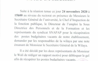 Note d&rsquo;information