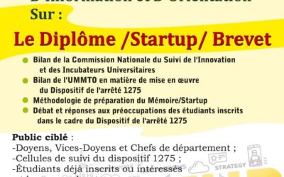 Diplôme Startup / Brevet: Journée d’information et d’orientation