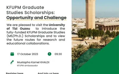 Visite de KFUPM à l’Université de Tizi-Ouzou