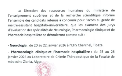 Note d’information aux candidats au grade de maître-assistant hospitalo-universitaire