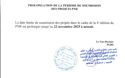 Prolongation de la période de soumission des projets PNR