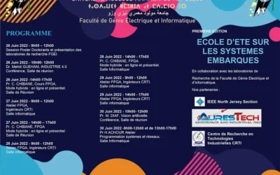 Programme école d&rsquo;été sur les systèmes embarqués