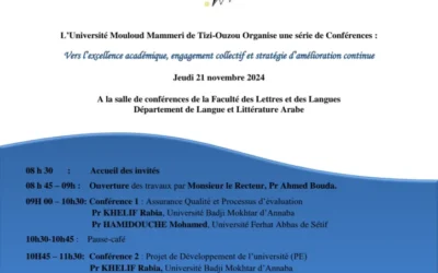 Programme des conférences