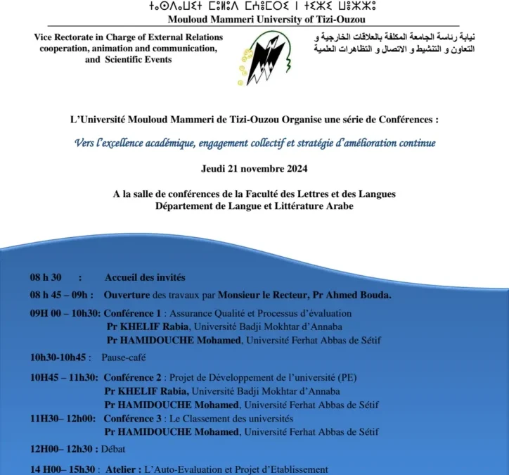 Programme des conférences