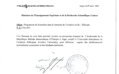Programme de formation dans le domaine de l&rsquo;aviation civile – Éthiopie