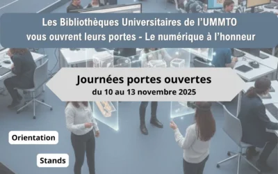 Semaine du Numérique à la Bibliothèque Universitaire de l’UMMTO