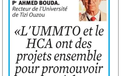 El Watan : L’UMMTO et le HCA ont des projets ensemble pour promouvoir tamazight