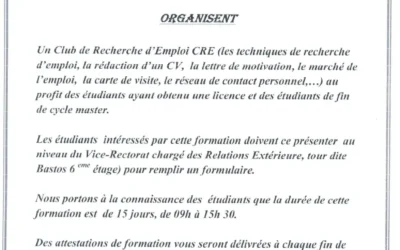 Club de recherche d’emploi