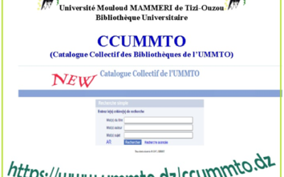 Le Catalogue collectif des Bibliothèques de l’UMMTO