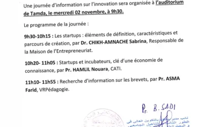 Journée d&rsquo;information sur l&rsquo;innovation