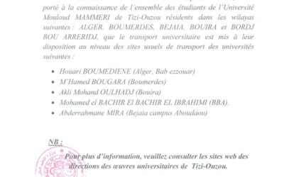 Avis aux étudiants:note