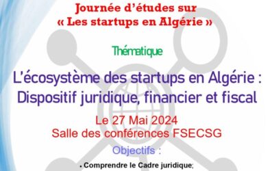 Journée d’études sur les startups en Algérie