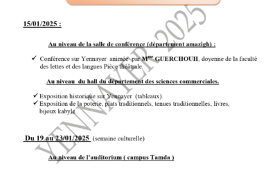 Célébration Yennayer 2025