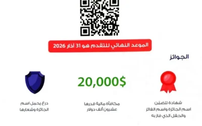 دعوة للترشح لجائزة عبد الحميد شومان للباحثين العرب ( الدورة 44 لعام 2026)